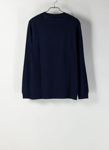 MAGLIA A MANICHE LUNGHE AUTHENTIC, BS501NVY, small