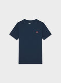 T-SHIRT MICRO LOGO RAGAZZO, NVY, thumb
