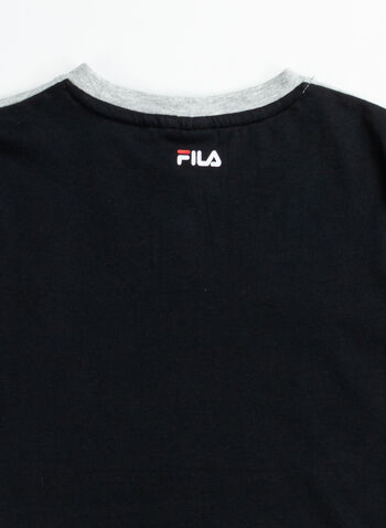 T-SHIRT TRICOLORE LOGO RAGAZZO, I85BLKWHTGREY, small