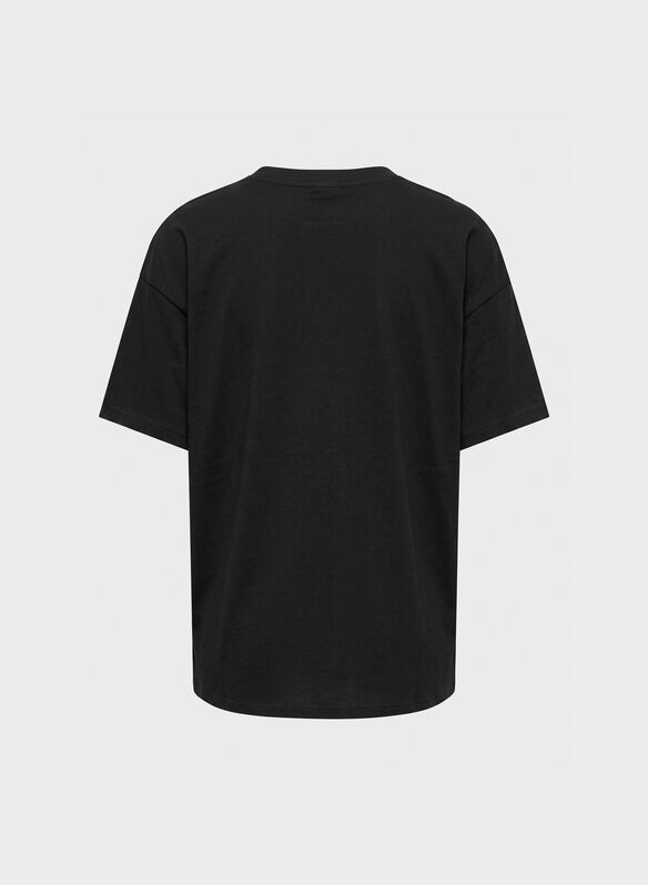 T-SHIRT VIVVI GRAPHIC, BLACK, medium