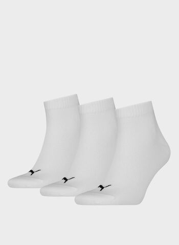 CALZA QUARTER PLAIN 3 PAIA UNISEX, 300 WHT, small