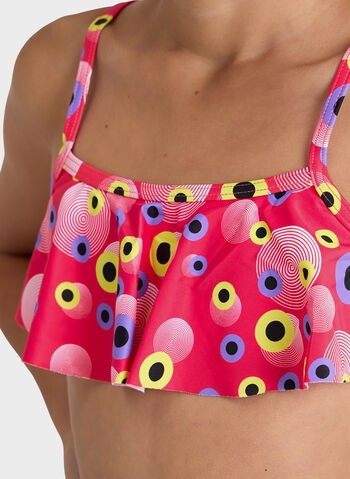 COSTUME BIKINI TOP VINTAGE RAGAZZA, 900 ANGURIA MULTI, small