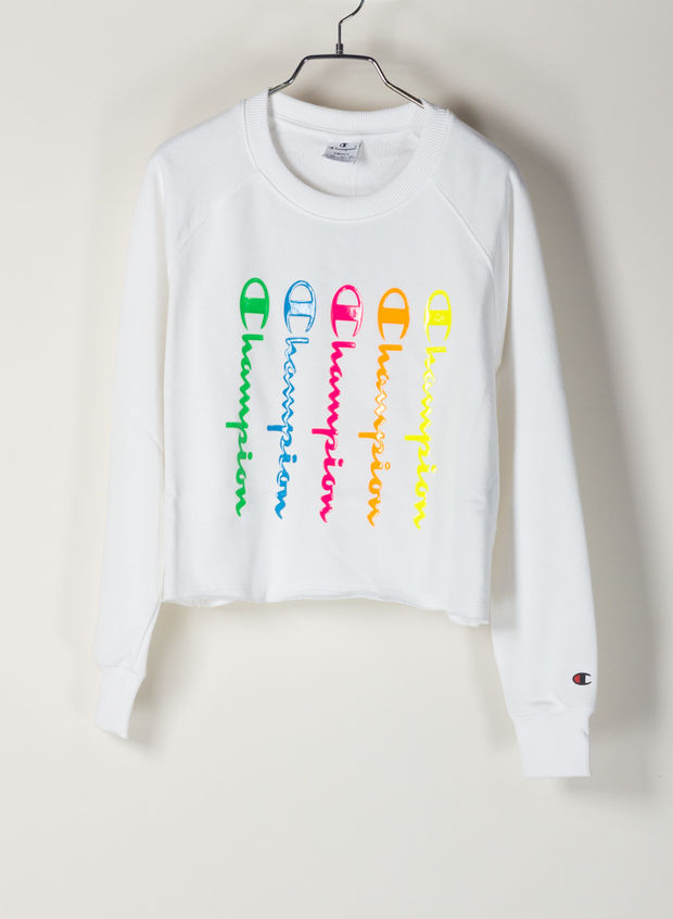 CHAMPION FELPA AMERICAN CLASSIC FLUO Arancione, Azzurro, Bianco, Giallo,  Verde, Fuxia Donna | Sport85