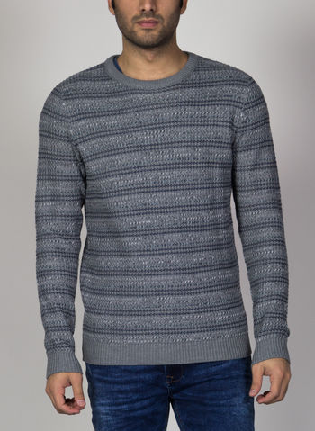 MAGLIONE RIGATO GIROCOLLO, , small