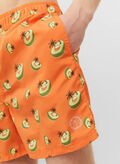 COSTUME BOXER BEACH FIJI FANTASIA, ORANGE PEEL AVOCADO ORANGE, thumb