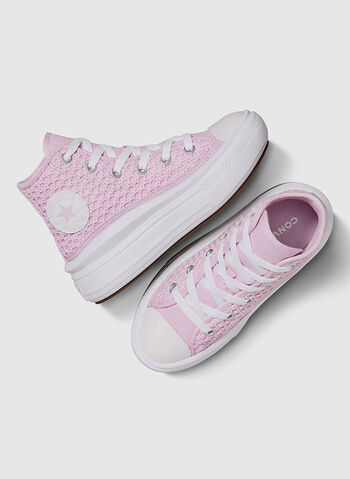 SCARPA CHUCK TAYLOR ALL STAR MOVE PLATFORM BAMBINA, 523 PINKWHT, small