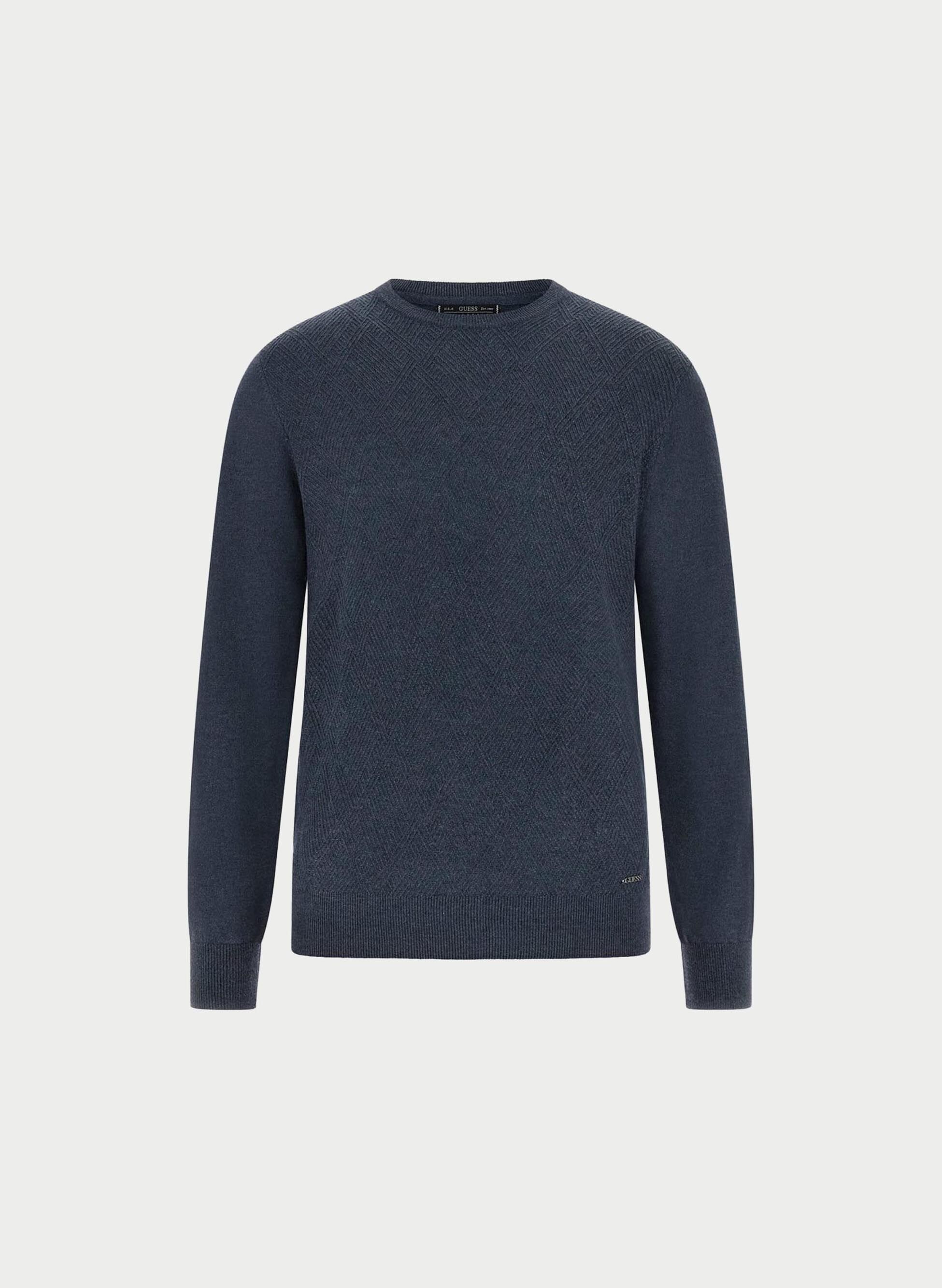 MAGLIONE GIRO TRAMA GEOMETRICA M