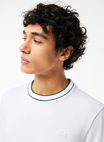 T-SHIRT GIROCOLLO, 001 WHT, small