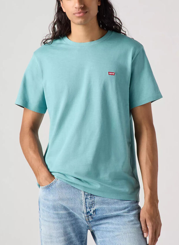 T-SHIRT MICRO LOGO, 0272 TURCHESE, large