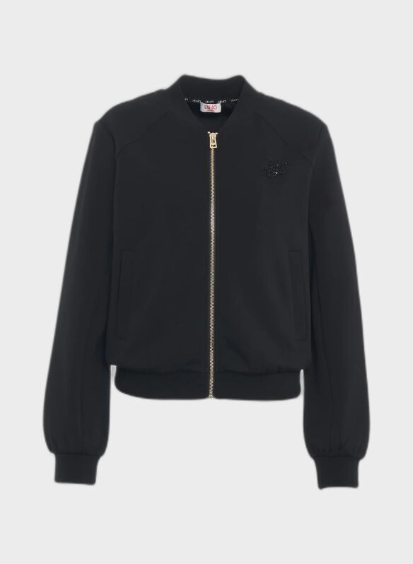 FELPA FULL ZIP SCUBA, 22222 BLK, medium