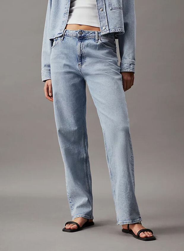 JEANS STRAIGHT LOOSE, 1AA STONE, large