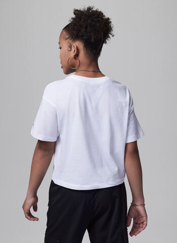 T-SHIRT JORDAN JUMPMAN RAGAZZA, 001 WHT, small