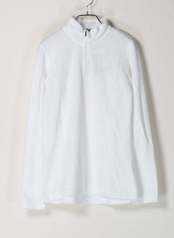 MAGLIA IN PILE AMARILLO 1/2 ZIP, , small