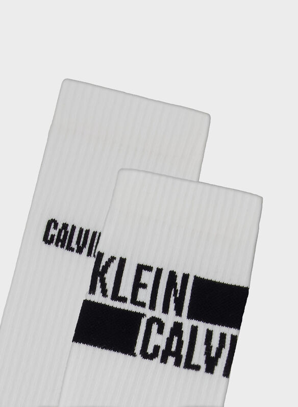 CALZA LOGO STRIPE, 002 WHT, medium
