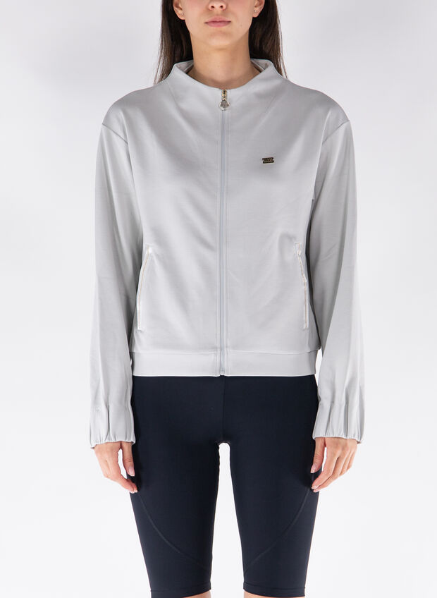 FELPA FULL ZIP PRECIOUS, 1938 GHIACCIO, large