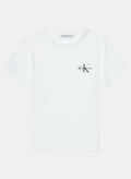 T-SHIRT PRINTED MONOGRAM LOGO RAGAZZO, YAF WHT, thumb