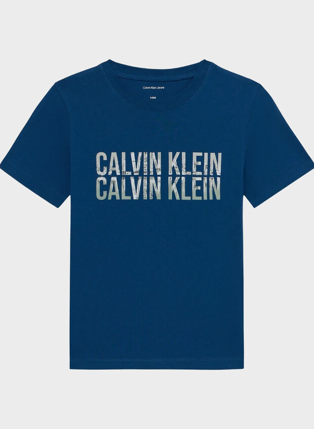 T-SHIRT SEASONAL LOGO RAGAZZO, C3I BLUE, large
