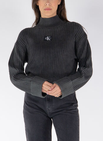 MAGLIONE A COLLO ALTO, BEH BLK, small