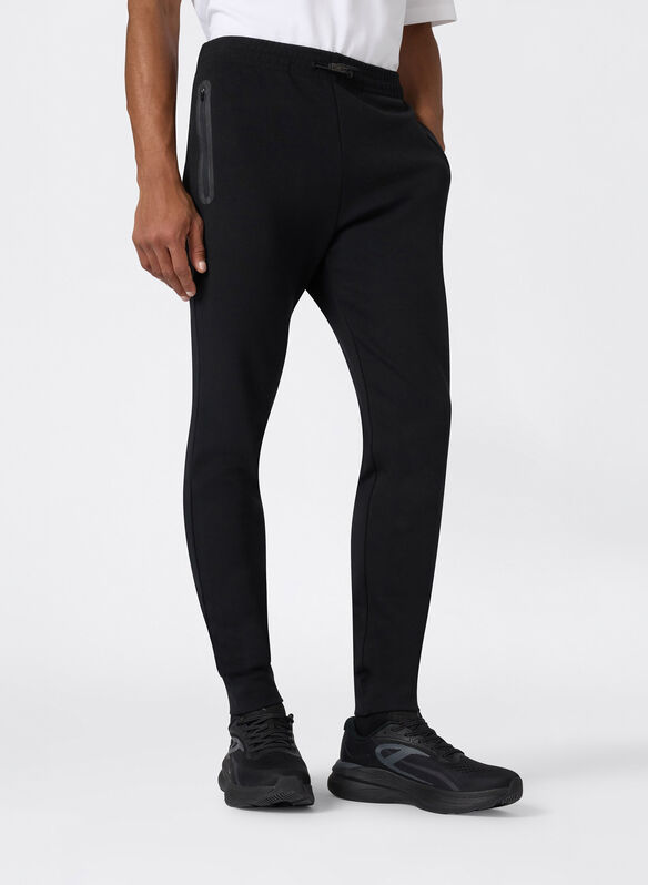 PANTALONE STRETCH CON POLSINO C-TECH, KK001 BLK, medium