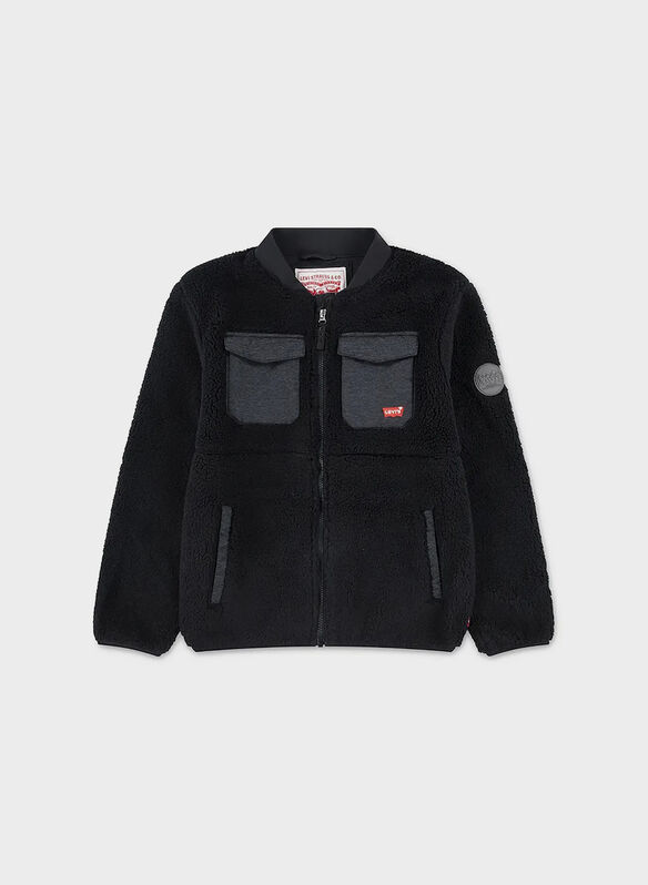 TEDDY FULL ZIP UTILITY RAGAZZO, G52 BLK, medium