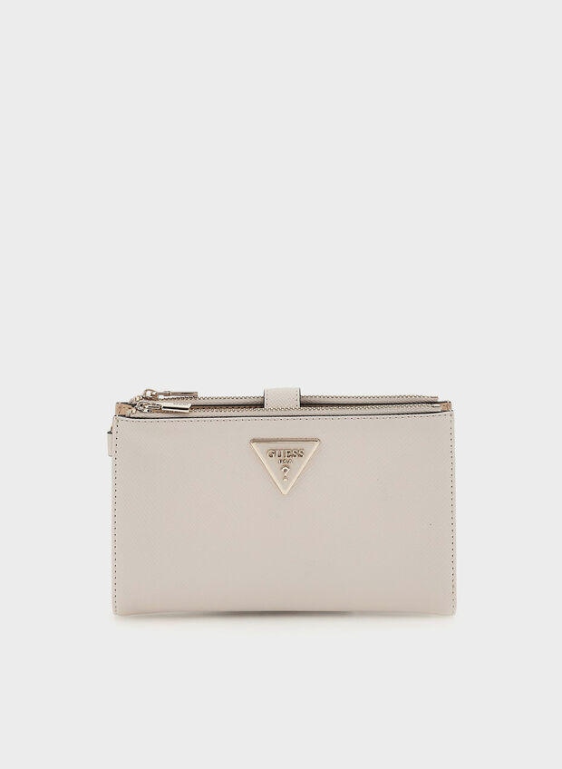 PORTAFOGLIO LAUREL SAFFIANO, BON STONE, large