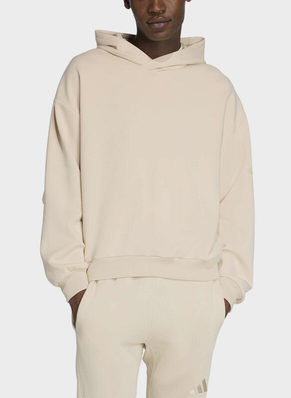 FELPA CON CAPPUCCIO SOFT LUX HOODIE, - SABBIA, medium