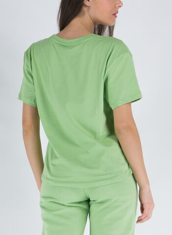 T-SHIRT CROP MICRO LOGO RICAMO, , small