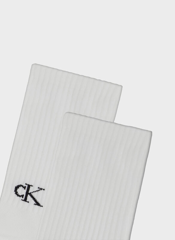 CALZA LOGO TAB, 002 WHT, medium