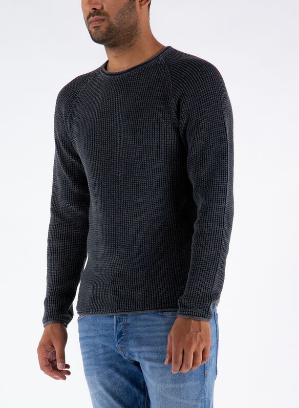 MAGLIONE GIROCOLLO MAX, BLK, medium