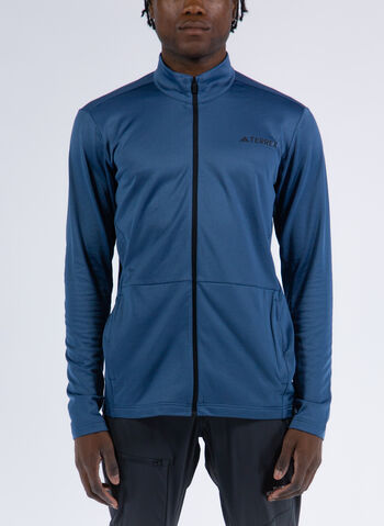 FELPA MT FULL ZIP FLEECE, BLUE, small