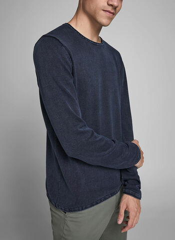 MAGLIONE DI COTONE, NAVY BLAZER NVY, small