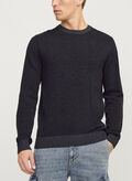 MAGLIONE GLOBE, DARK GREY MELANGE DARK GREY MELANGE, thumb