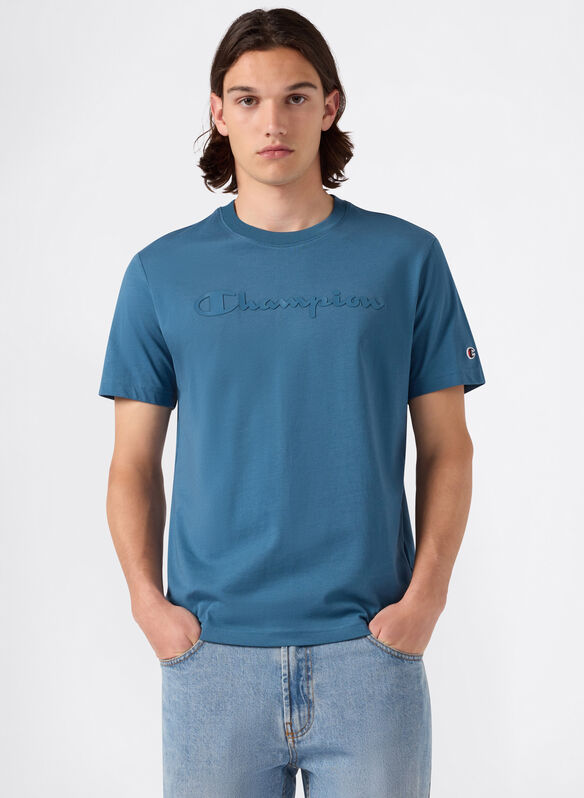 T-SHIRT HERITAGE LOGO, BS133 PETROLIO, medium