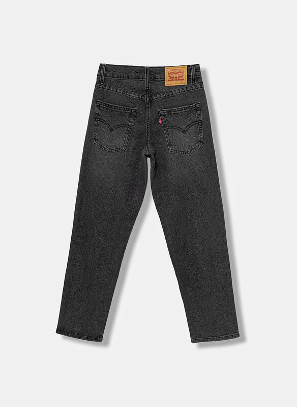 JEANS LOOSE TAPER RAGAZZO, DAM BLK, medium