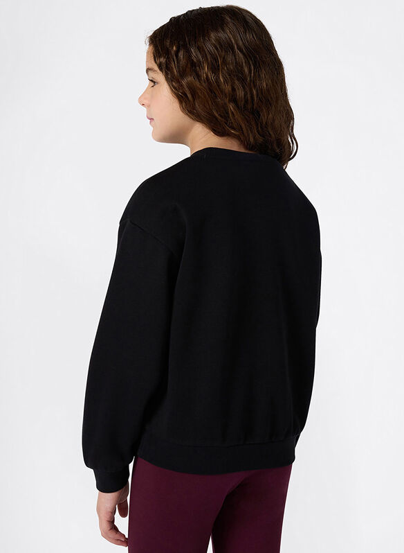 FELPA ICONS RAGAZZA, KK001 BLK, medium