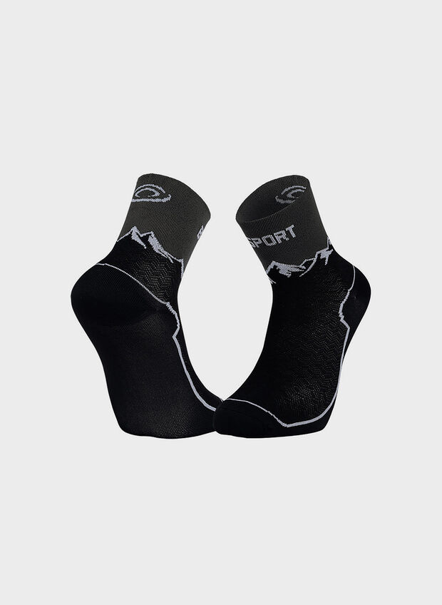 CALZA TREK DOUBLE GR MID UNISEX, NOIR, large