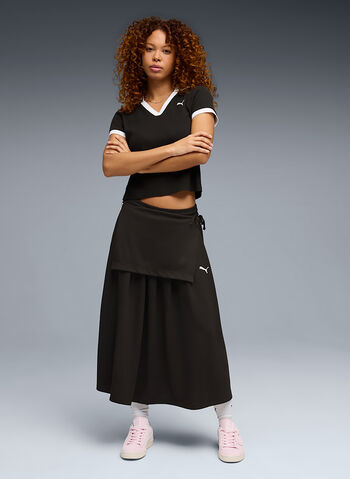 GONNA MIDI PLEATED, 01 BLK, small