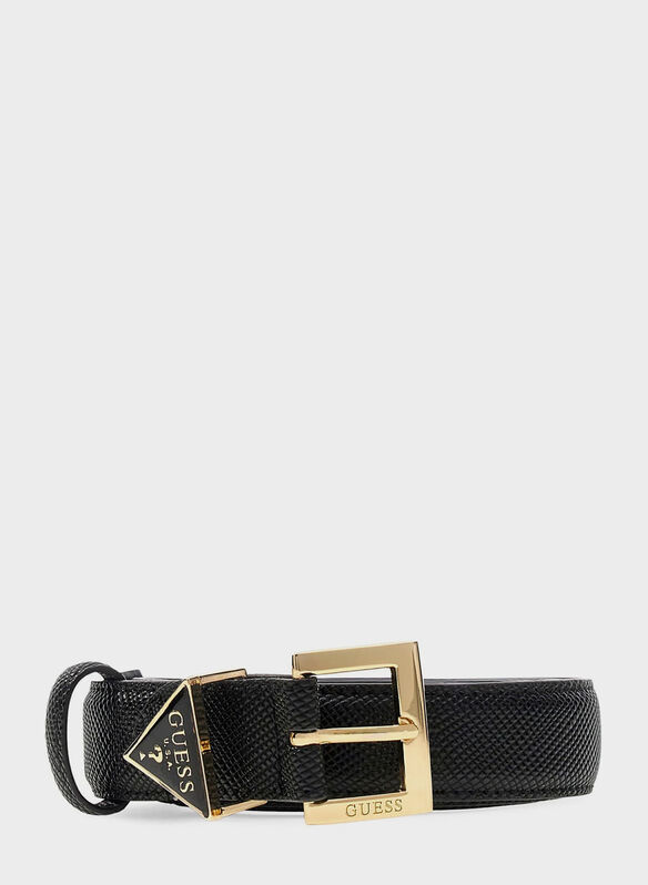CINTURA LOGO TRIANGOLO NOELLE, BLA BLK, medium