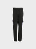 PANTALONI CARGO IN SPUGNA FRANCESE MIMETICA ESSENTIALS JUNIOR, BLK, thumb