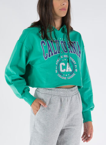 FELPA ZOEY CROP, MARINE GREEN, small