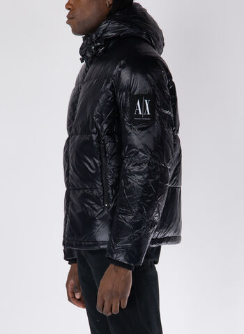 PIUMINO FULLZIP CON CAPPUCCIO, 1200 BLK, small