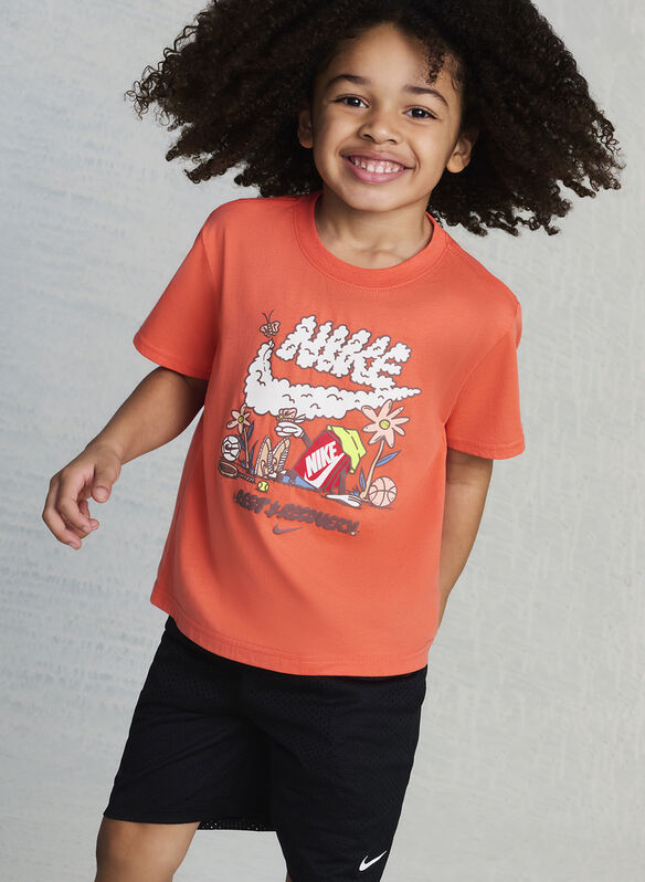 T-SHIRT GRAPHIC BAMBINO, N33 ORANGE, medium