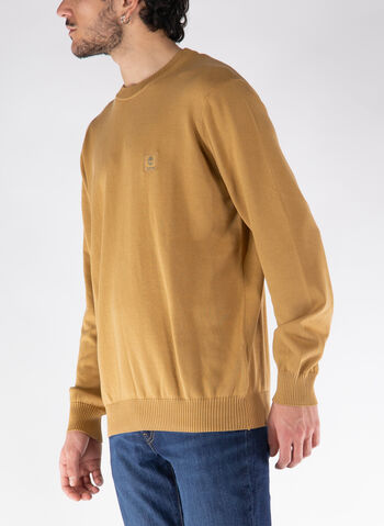 MAGLIONE GIROCOLLO COTONE, P47CAMMELLO, small