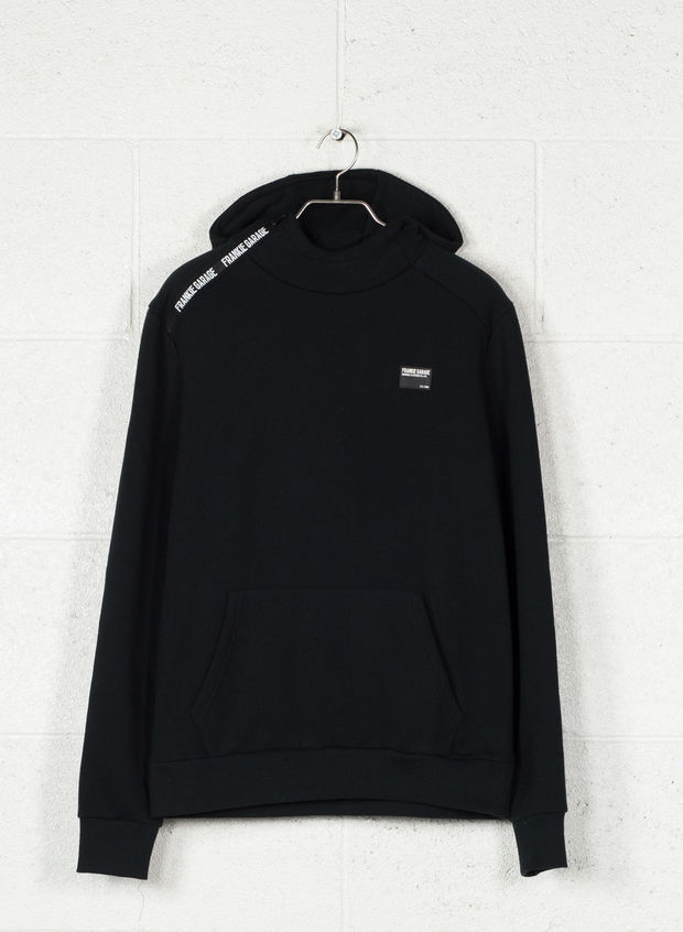 FELPA TASCA MARSUPIO, NERO, large