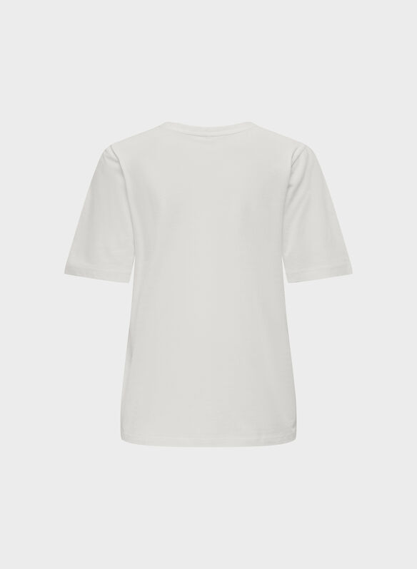 T-SHIRT ONLHAPPY, CLOUD DANCER HEART, medium