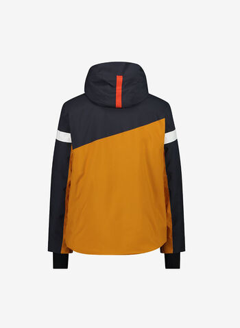 GIACCA DA SCI IN TWILL CON CAPPUCCIO STACCABILE, C729 ZUCCA, small