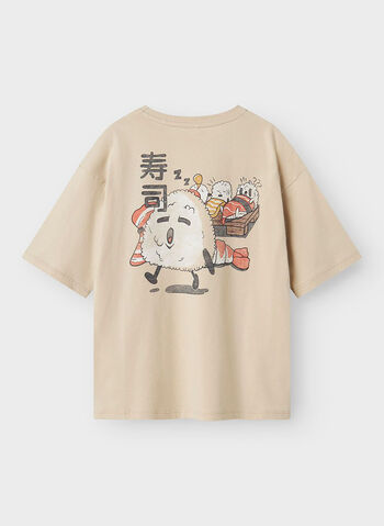 T-SHIRT NOOS KANE STAMPA RAGAZZO, PEYOTE PANNA, small