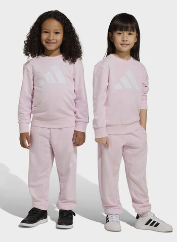 TUTA TERRY BIG LOGO BAMBINA, - PINK, small