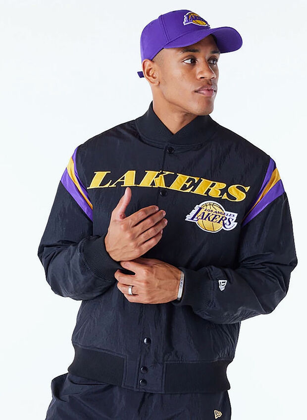 GIUBBOTTO BOMBER NBA LAKERS, BLK, large