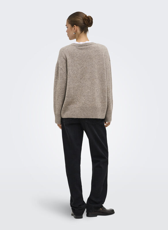 MAGLIONE NOOS LIVIA, TAUPE GRAY, medium